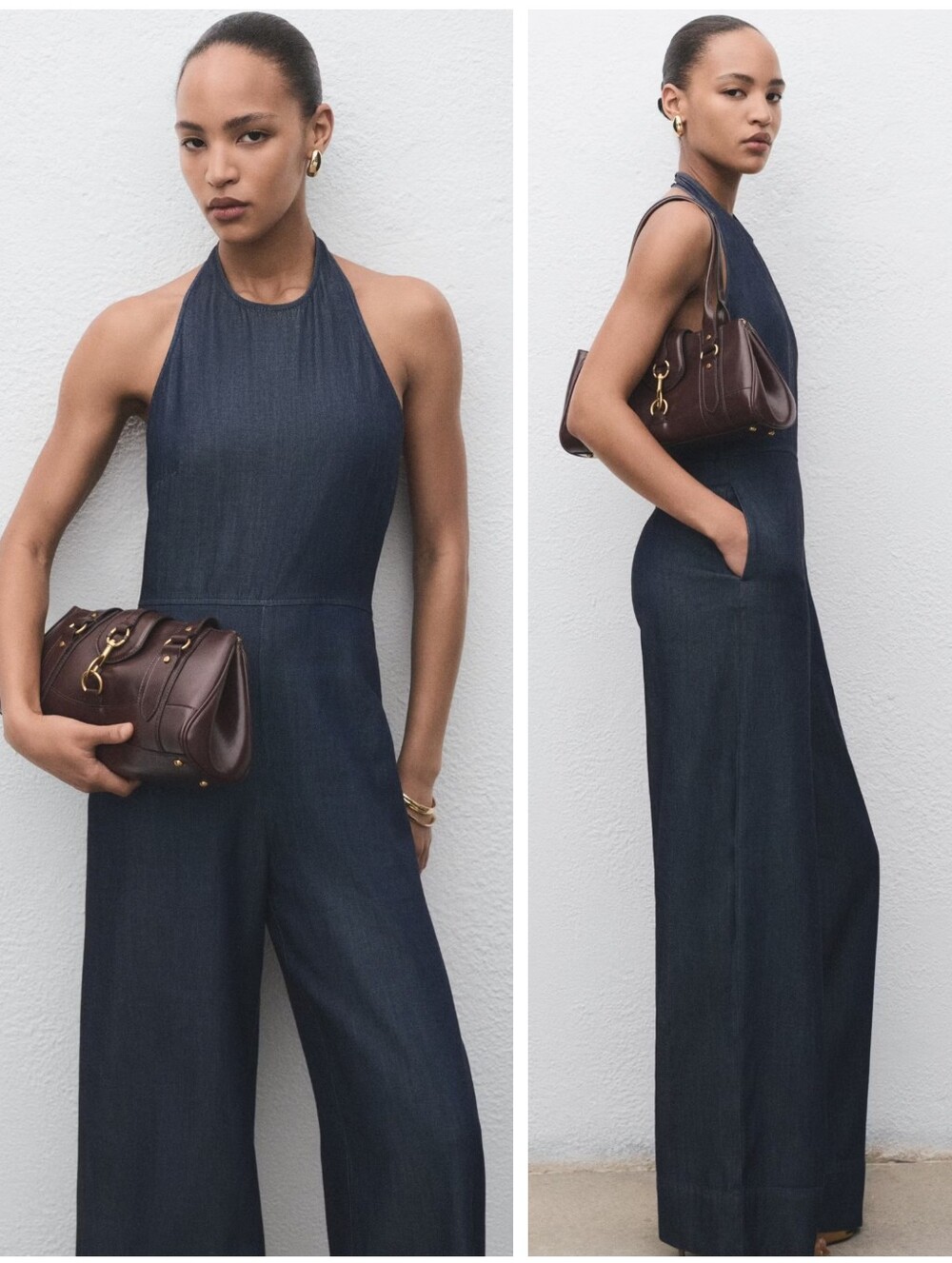 MANGO Lyocell Denum Jumpsuit